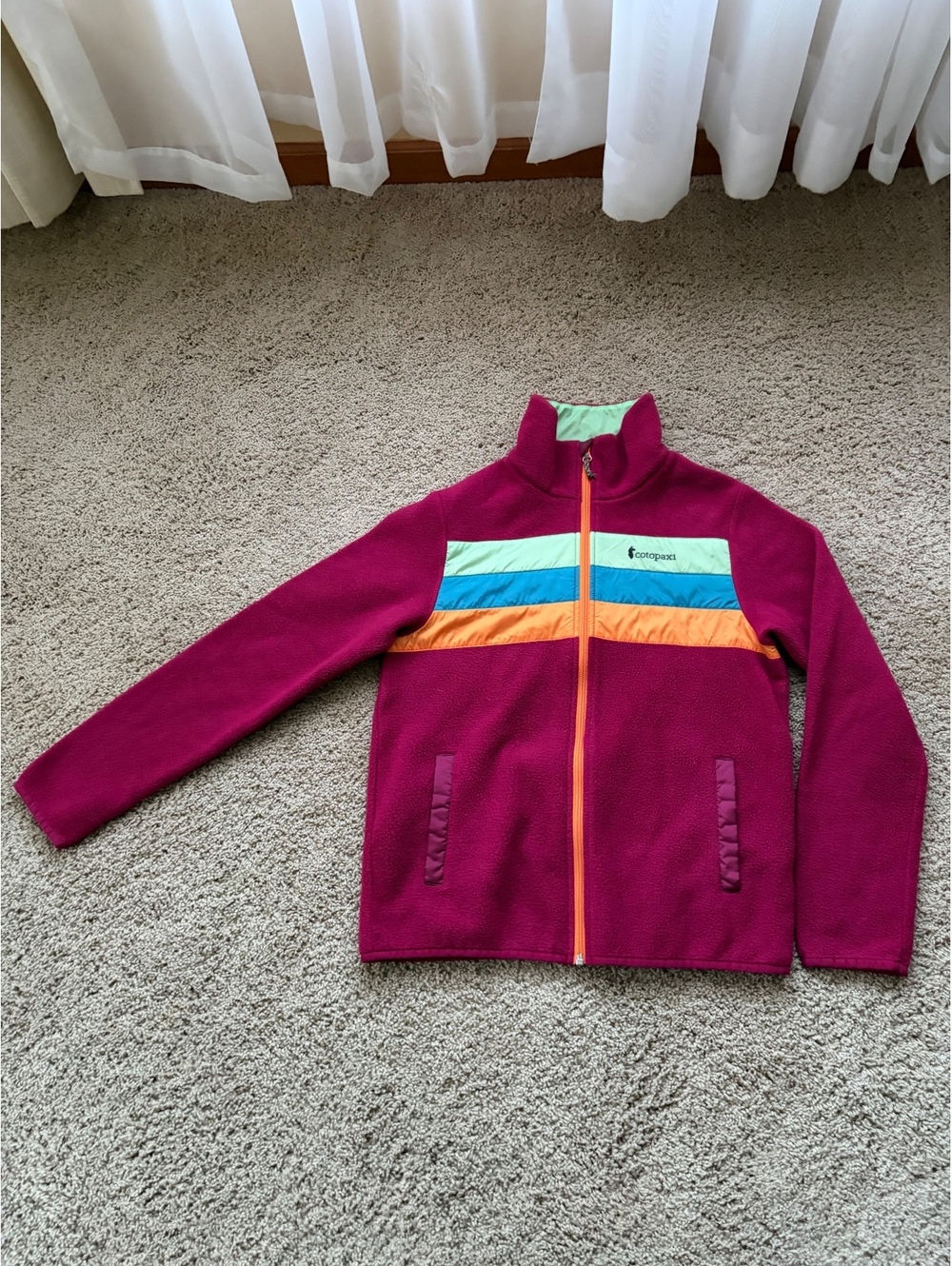 WOMEN'S COTOPAXI TECA FLEECE FULL ZIP JACKET RESPBERRY COLOR M MEDIUM
